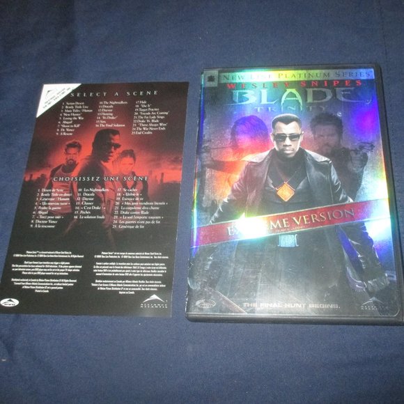 Blade: Trinity (DVD, 2005, Canadian, 2-Disc Extreme Version) Wesley Snipes - Picture 1 of 4